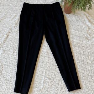 Theory Women's Wool Black Straight Leg Pants Size 6